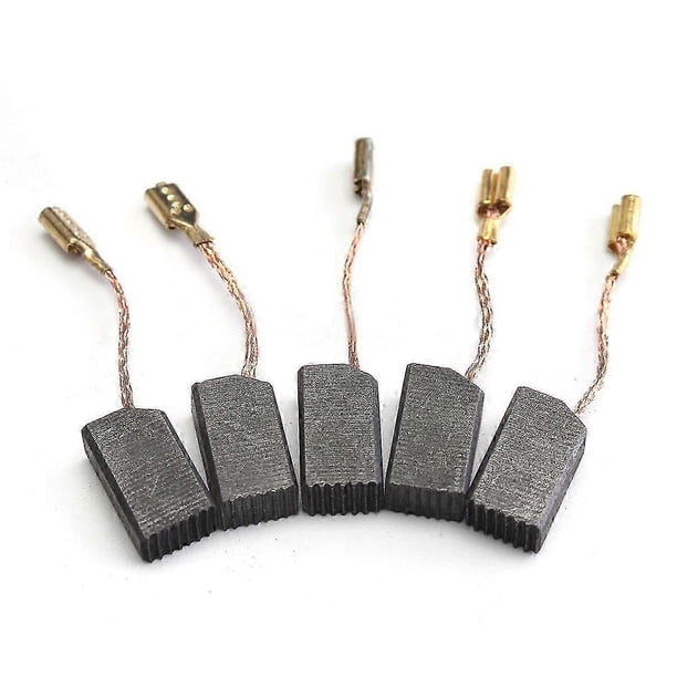 Juego de 20 escobillas de carbón de grafito para motor de amoladora angular. Juego de 20 escobillas de carbón de 6 x 8 x 14 mm para taladro percutor eléctrico.