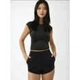 thumbnail image 2 of High Waist Straight Leg Shorts, 2 of 6