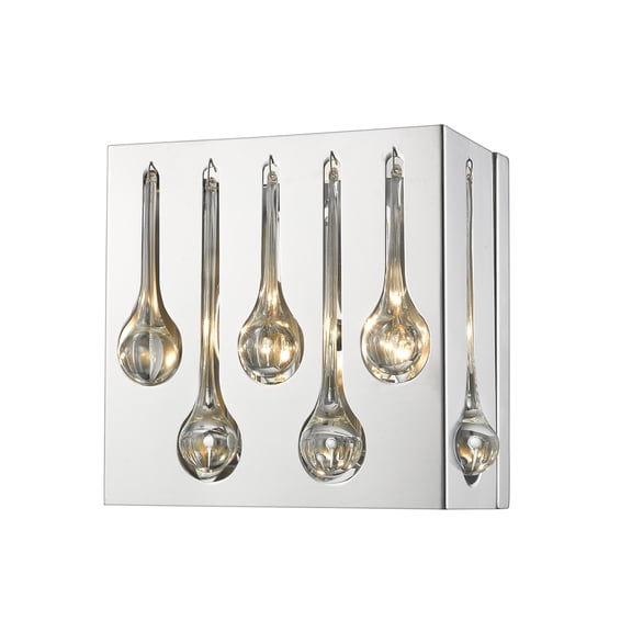 Z-lite Oberon 2-Light Wall Sconce, Chrome