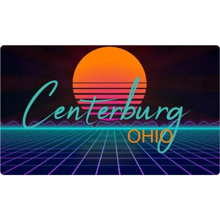 

Centerburg Ohio 4 X 2.25-Inch Fridge Magnet Retro Neon Design