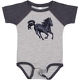 thumbnail image 3 of Inktastic Beautiful Galloping Black Horse Boys or Girls Baby Bodysuit, 3 of 5