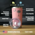 thumbnail image 4 of Bevvee Insulated Travel Tumbler 20 oz Flag Of South Carolina South Carolina Enthusiast Gifts Tumblers, 4 of 4