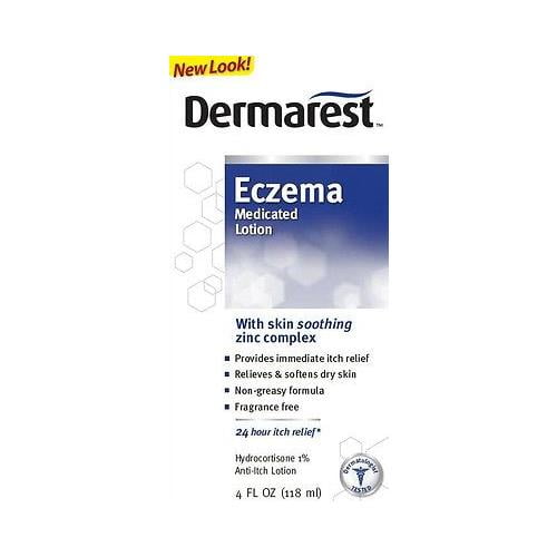 Dermarest Eczema Medicated Lotion, Itch Relief Hydrocortisone 1 4 oz
