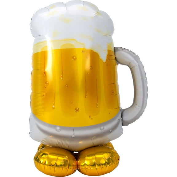Amscan Cheers to You Beer Mug Airloonz Balloon, 1 Count