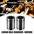 thumbnail image 2 of Unique Bargains 4 Pcs LM30UU 30mm IDx45mm ODx64mm Length Linear Ball Bearings Silver Tone, 2 of 6
