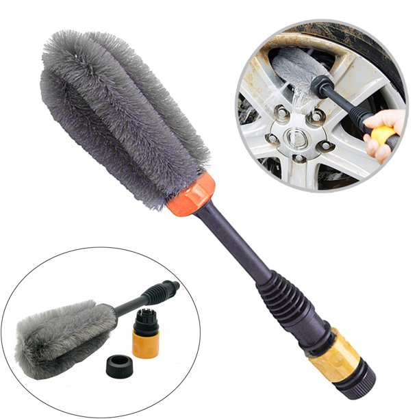 MEGAWHEELS Car Wheel Hub Cleaning Brush Tool Tire Washing Clean Tyre
