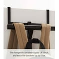 thumbnail image 5 of Yamazaki Home Over-the-Door Backpack Hanger, Black, Steel, Supports 22 pounds, 5 of 7