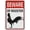 Warning Sign 2, variant on Metal Aluminum Sign Courtesy Parking Only Metal Sign With Symbol 8"x12", Aluminum UV Printed 4 Pre-Drilled Holes, Indoor Outdoor Use for Car Business Home Office Parking Lot