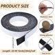 thumbnail image 2 of Cinta de fieltro autoadhesiva de 10,94 yardas, tiras de fieltro negro de 0,98 pulgadas con reverso adhesivo para proteger muebles, pisos de madera, sillas y paredes., 2 of 9