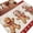 beige, variant on Round Area Rugs Collection 3 Ft, Gingerbread Christmas Non-Slip Residential Carpet, Red Snowflake Golden Winter Xmas Indoor Crawling Mats Doormat Runner Rugs Play Mat for Bedroom