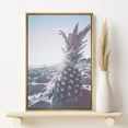 thumbnail image 2 of PixonSign Framed Canvas Print Wall Art Pineapple on the Sandy Beach Places Ocean Photography Modern Art Nautical Scenic Dramatic Multicolor Ultra for Living Room, Bedroom, Office - 24"x36" NATURAL, 2 of 5