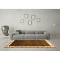 thumbnail image 3 of Ahgly Company Indoor Rectangle Abstract Orange Modern Area Rugs, 5' x 7', 3 of 4