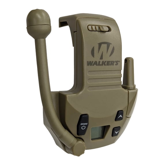 Walkers Razor 22-Channel Walkie Talkie Attachment with Tactile Rubber Buttons and LCD Screen (Olive Drab Green)