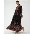 thumbnail image 7 of Printed Long Sleeve Viscose Maxi Dress, 7 of 7