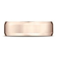 thumbnail image 2 of Benchmark� 14k Rose Gold 7mm Comfort-fit High Polished Carved Design Wedding Band Ring, 2 of 7