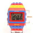 thumbnail image 4 of Unisex Rainbow Mens Women Plastic Big Digital Watch Multi-function Light Up Students Waterproof Alarm Diy Watches Clock, 4 of 5