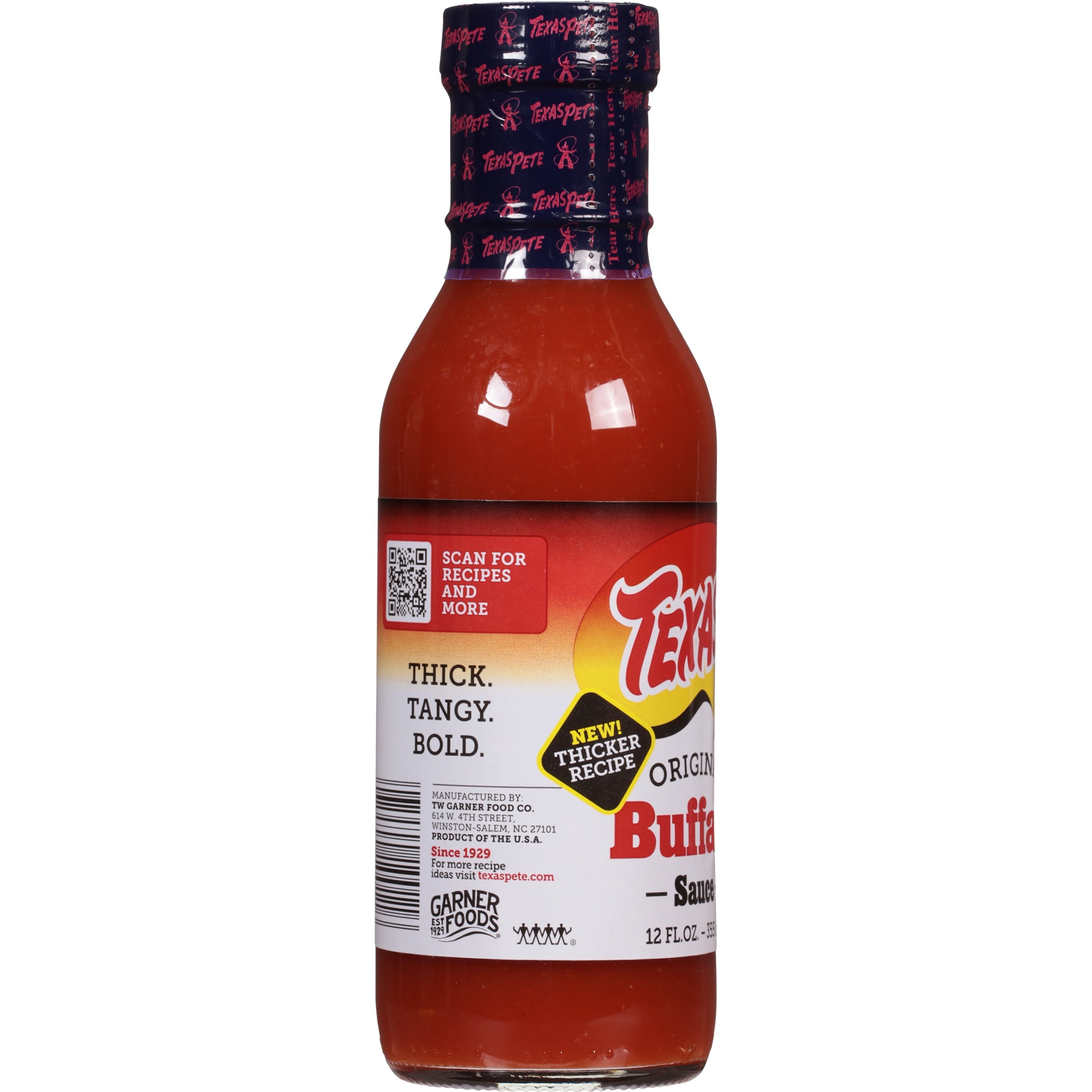 (3 pack) Texas Pete Buffalo Wing Sauce 12 fl oz Made Without Allergens