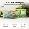 thumbnail image 4 of Teclado KiiBOOM Phantom98 Lite 96% inalámbrico RGB de 8000 mAh, 4 of 7