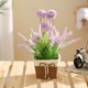 thumbnail image 5 of Fiudx Liquidación De Decoración Del Hogar Estilo De Paisaje Rural Flor Artificial En Maceta Adornos De Escritorio Girasol Rosa Lavanda Flor De Plástico Hoja De Eucalipto Planta Verde Falsa Decoración, 5 of 7