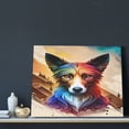 thumbnail image 3 of Naloa Colorful Art Dog Print Canvas Bathroom Wall Art,Bathroom Wall Art Decoration, Canvas Poster Prints,Decorative Paintings for Living Room, Bathroom, Kids Room, 3 of 6