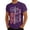 Purple, variant on Ruiwill 4Th Of July Mens T Shirts Summer Patriotic Fashion Tops Short Sleeve Crew Neck 1776-2026 250Th Anniversary Independence Day Men Tshirts Size L Army Green