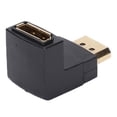 thumbnail image 3 of Adaptador DP en ángulo recto arriba abajo 90 grados macho a hembra 4K Displayport 1.4 convertidor, 3 of 8