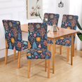thumbnail image 2 of Yayeee 4 Pack Dining Chair Covers Stretch Parson Chairs Slipcovers Seat Protector, Pink Christmas Splendor, 2 of 6