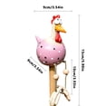 thumbnail image 4 of Decoración de arte de jardín Forma de pollo Estaca Piso Resina Artesanía Yarda Césped Adorno de gallina, Tipo 3 kenally HA005016-03B, 4 of 6