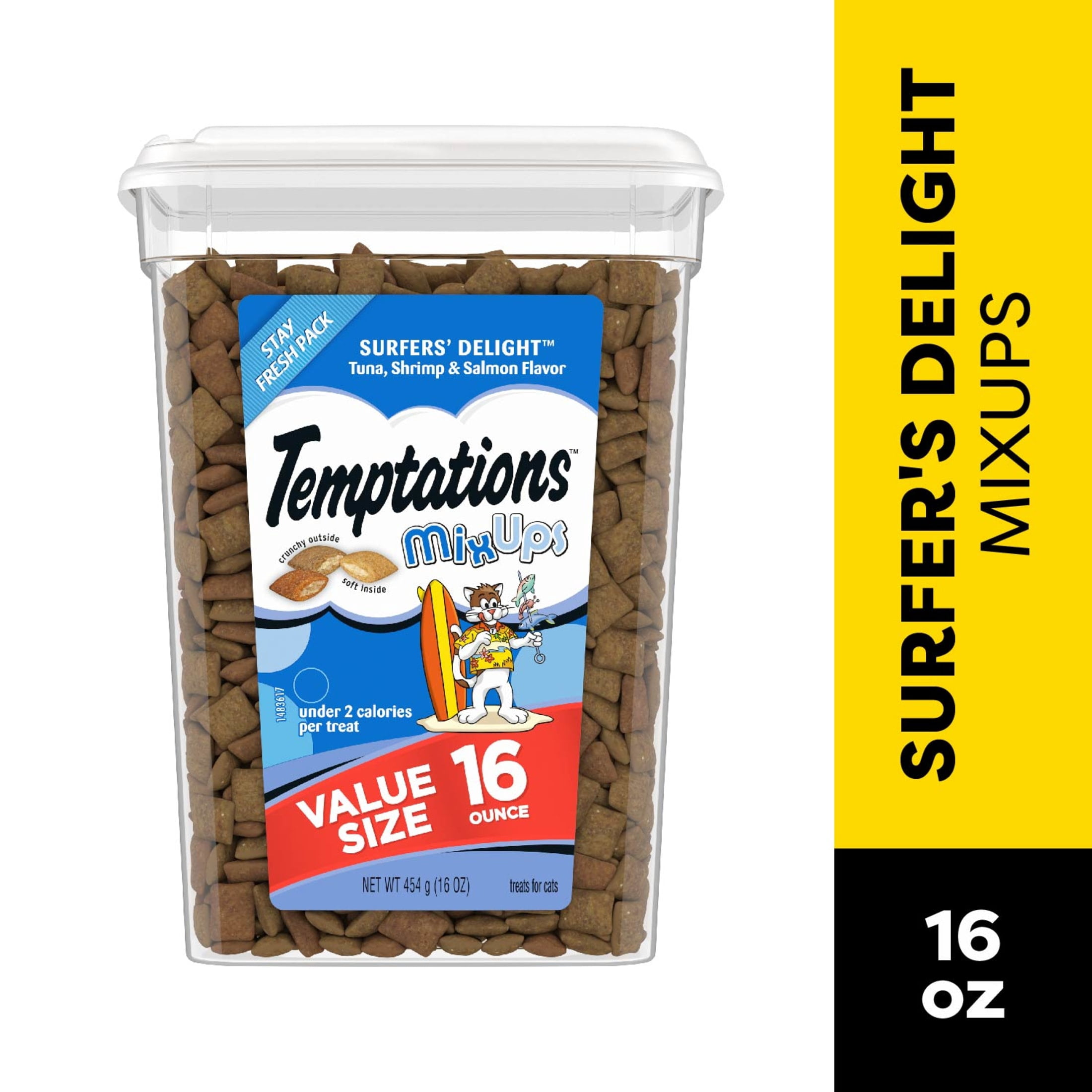 Temptations MixUps Surfer's Delight Flavor Crunchy and Soft Cat