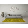 thumbnail image 3 of Ahgly Company Machine Washable Indoor Rectangle Oriental Yellow Traditional Area Rugs, 6' x 9', 3 of 4