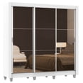 thumbnail image 2 of Ropero Closet Madesa Lyon 3 Puertas Con Espejo Pies Blan, 2 of 5