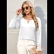 thumbnail image 5 of Blusas de Larga para Mujer, Blusas Informales de Negocios, Elegantes, para el Trabajo, la Oficina, Camisas Holgadas de Verano, Conjuntos de Moda 2025 XL, 5 of 8