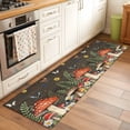 thumbnail image 2 of Runner Rug 2'x6', Spring Mushrooms Washable Non-Slip Hallway Runner Rugs, Farmhouse Pastoral Botanical Brown Wood Bedside Rugs Floor Mats Carpet Runners for Kitchen Bathroom Laundry Room, 2 of 8