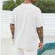 thumbnail image 4 of Tops para hombre, blusas y camisas de cuello redondo y manga corta para hombre, blusas casuales de cuello redondo con estampado de moda para hombre, blusas de cuello redondo y manga corta, camisas par, 4 of 5