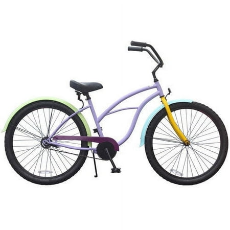26" sixthreezero Women's Wow Breezy Single Speed Beach Cruiser Bicycle, Multi-Colored