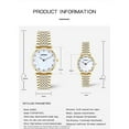 thumbnail image 6 of Explojoy Couple Quartz Watches – Waterproof Stainless Steel Design for Him and Her, 6 of 10