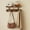 Brown, variant on Floating Shelves with Hooks,Coat Rack Shelf Wall Mounted,Wood Coat Rack,for Bedroom, Living Room, Bathroom, Kitchen, Picture Ledge,with 8 Hooks