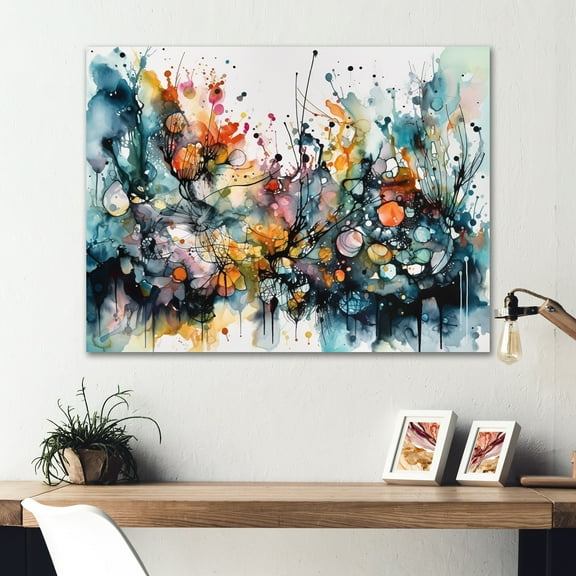 Designart "Boho Dance Captivating II" Abstract Metal Wall Art Prints