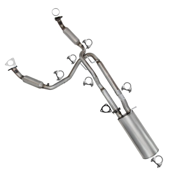 EPA Pair of Catalytic & Muffler Kit Fits 2006–2010 Savana & Express 3500 4.8L