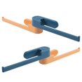 thumbnail image 1 of 2Pcs Rotating Hanger Storage Household Commodity Shelf for Home Blue and Yellow, 1 of 3