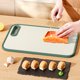 thumbnail image 1 of Tabla de cortar Antiderrame engrosada de grado alimenticio Paja de trigo Plástico | Superficie antideslizante de doble cara | Función de molinillo | Fácil de limpiar | Gancho para colgar | Verde, 1 of 6