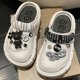 thumbnail image 2 of Zuecos con ventilación para mujer, sandalias con plataforma, zapatillas de exterior, toboganes de playa, calzado de verano de marca, 2023 qym unisex, 2 of 2