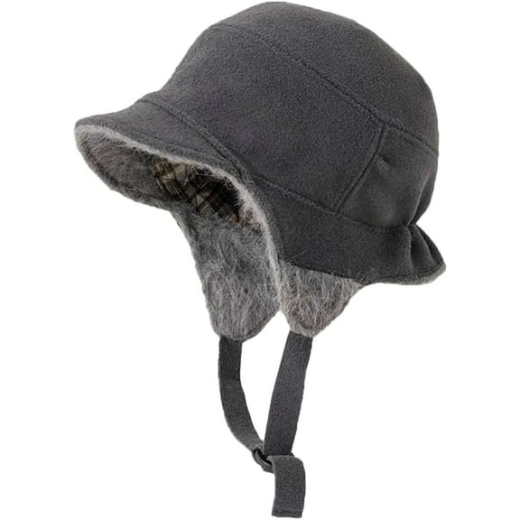 YooGuoGuo Winter Hat with Soft Short Brim Warm Fleece Lined Windproof Earflaps Aviator Hats Outdoor Thickened Baseball Cap