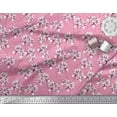 thumbnail image 2 of Soimoi Pink Cotton Duck Fabric Peony Floral Printed Fabric 1 Yard 56 Inch Wide, 2 of 3