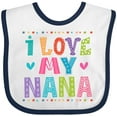 thumbnail image 3 of Inktastic I Love My Nana Grandkids Girls Baby Bib, 3 of 4