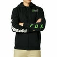 thumbnail image 1 of Fox Racing Kawasaki Hoodie à Fermeture Éclair pour Hommes Noir Manches Longues Petit S, 1 of 2