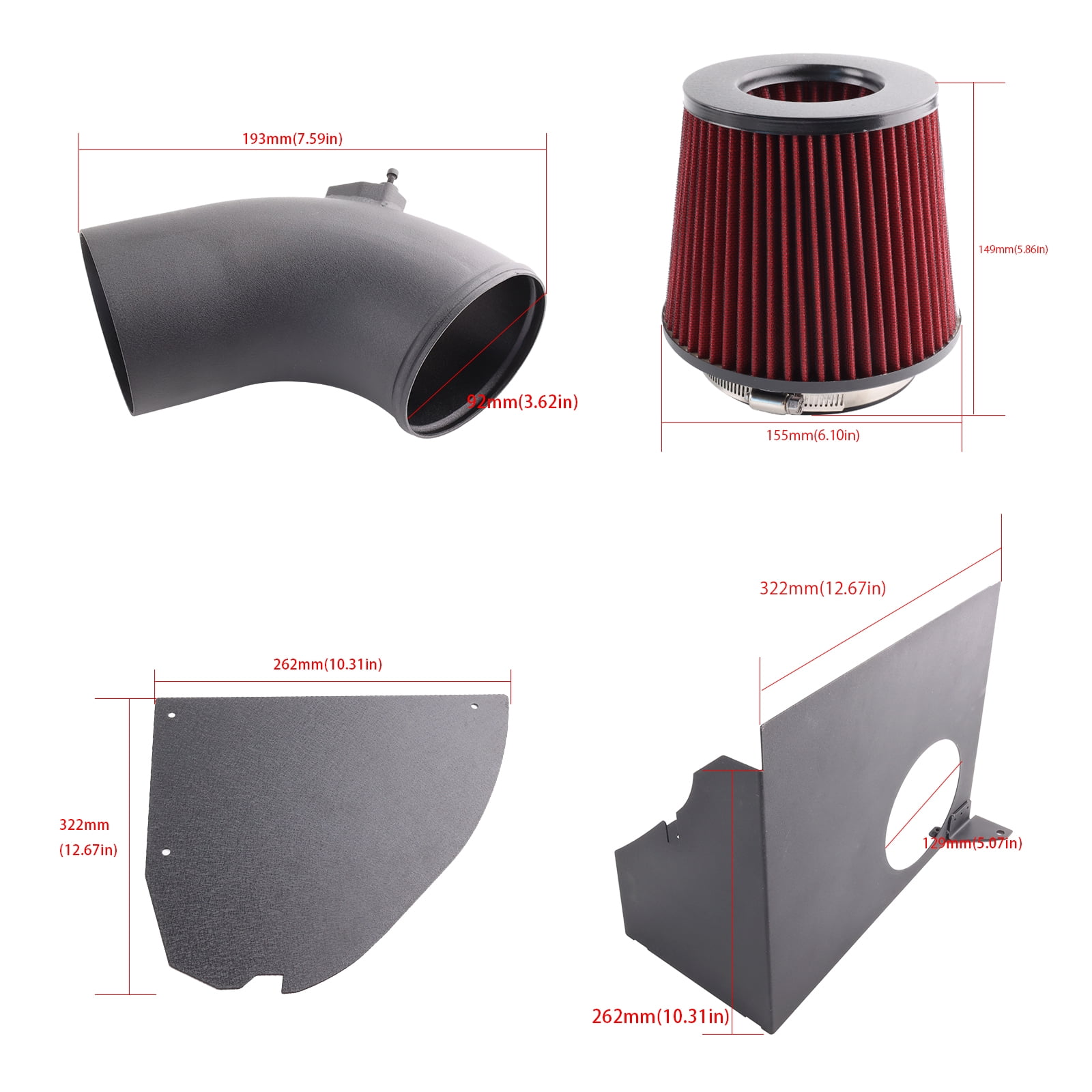 BAGARAATAN Gauze Engine Air Filter Replacement for BMW 2019+ M340i B58 3.0L Turbo G20 G21