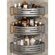 thumbnail image 3 of 1 Corner Shower Shelves, Bathroom Storage Rack, Punch-Free Shower Shelf For Inside Shower, Shampoo Shower Gel Holder For Shower Wall, Bathroom Caddy O, 3 of 5