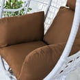 thumbnail image 4 of TOPCHANCES Patio Chair Cushion, Cushions for Hanging Egg Chair, Washable Swing Chair Cushion, Garden Hanging Egg Chair Seat Pad (Does Not Include A Chair), Brown, 4 of 8