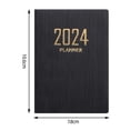 thumbnail image 2 of Twinkseal A7 Mini Journal A7 2024 English Planner with Faux Leather Hardcover Ink-proof Paper Compact Size Notebook for Work or School with 180 for Students, 2 of 8